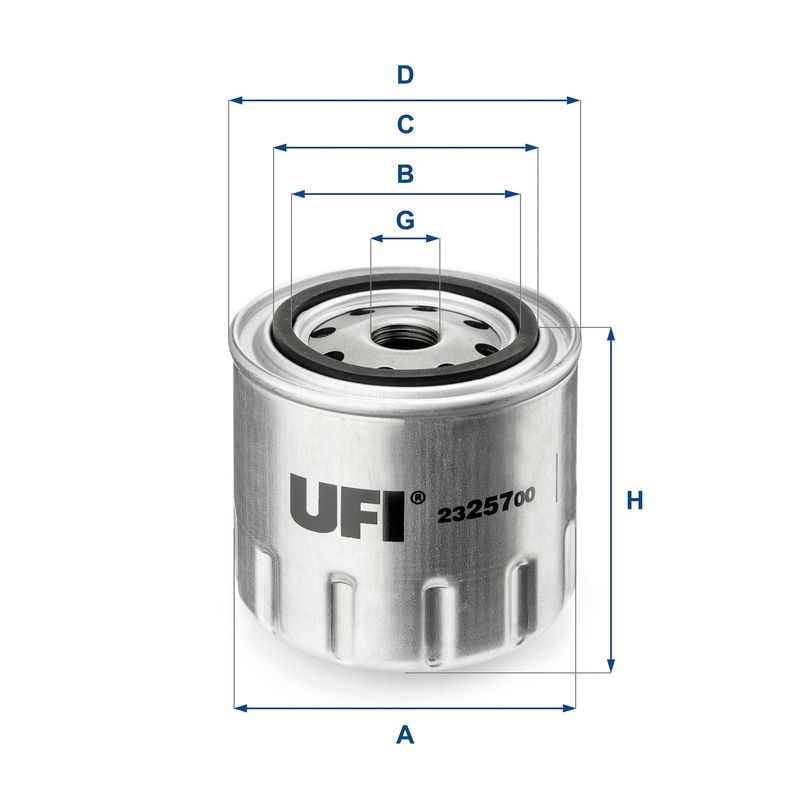 Оливний фільтр UFI 23.257.00