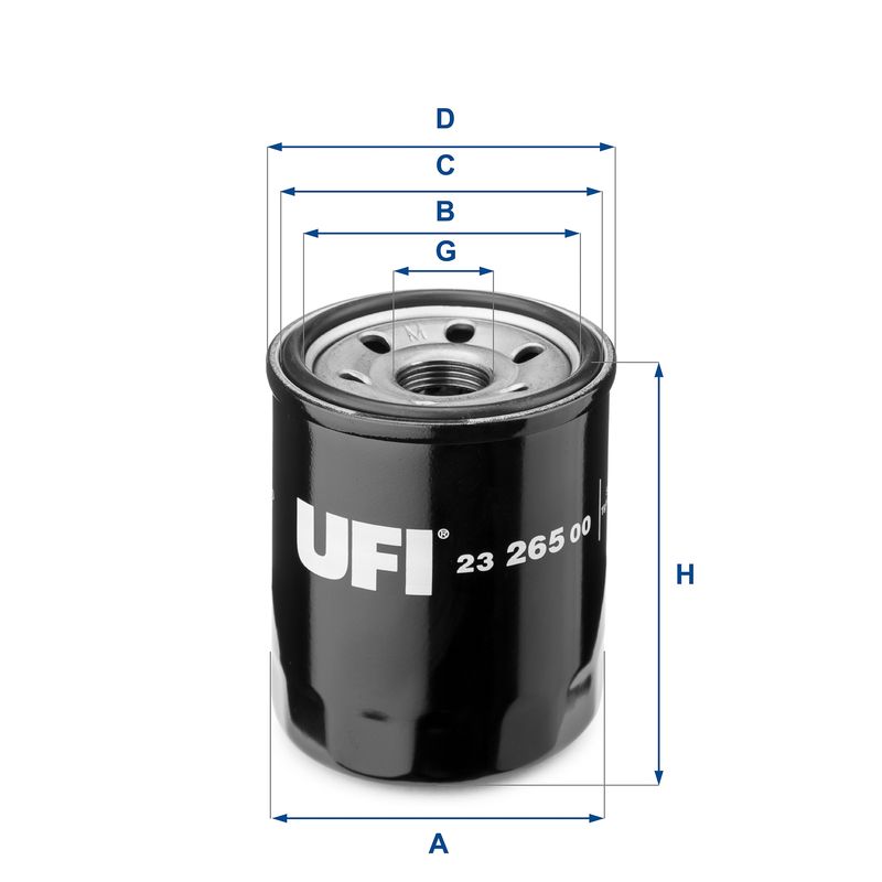 Alyvos filtras UFI 23.265.00