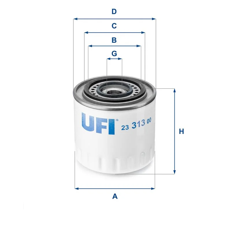 Alyvos filtras UFI 23.313.00