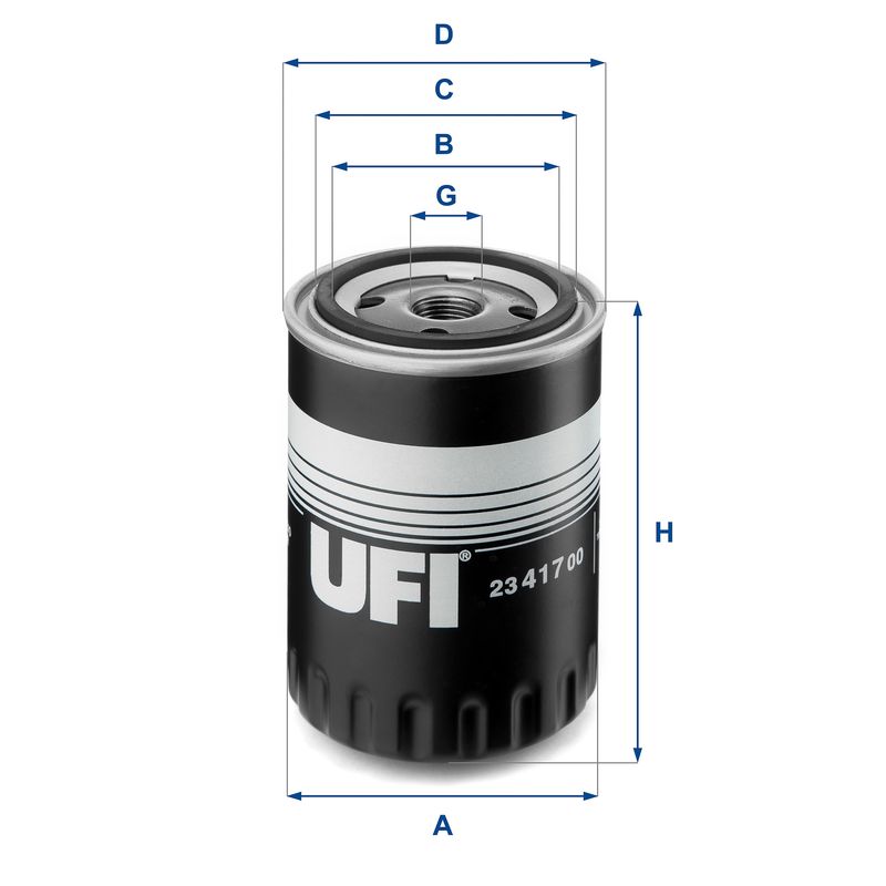 Alyvos filtras UFI 23.417.00