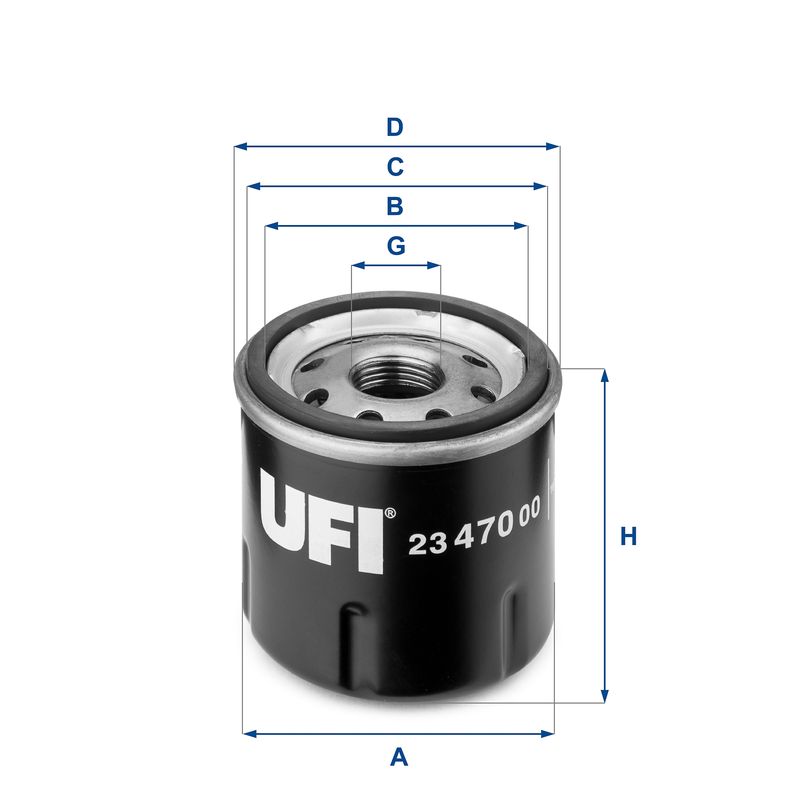 Alyvos filtras UFI 23.470.00