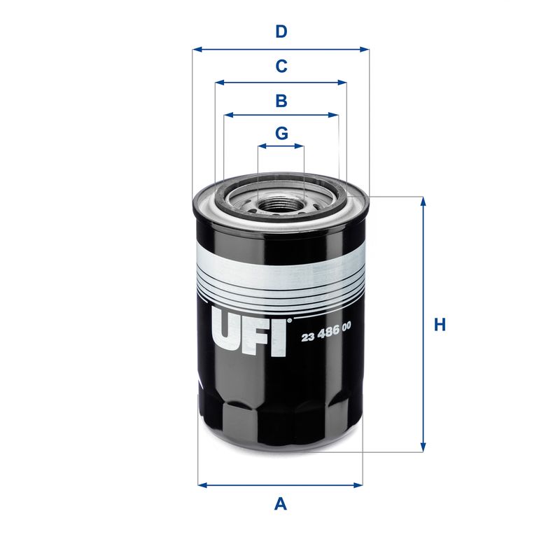 Оливний фільтр UFI 23.486.00