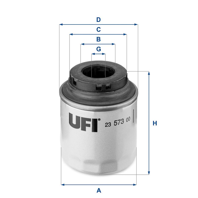 Оливний фільтр UFI 23.573.00