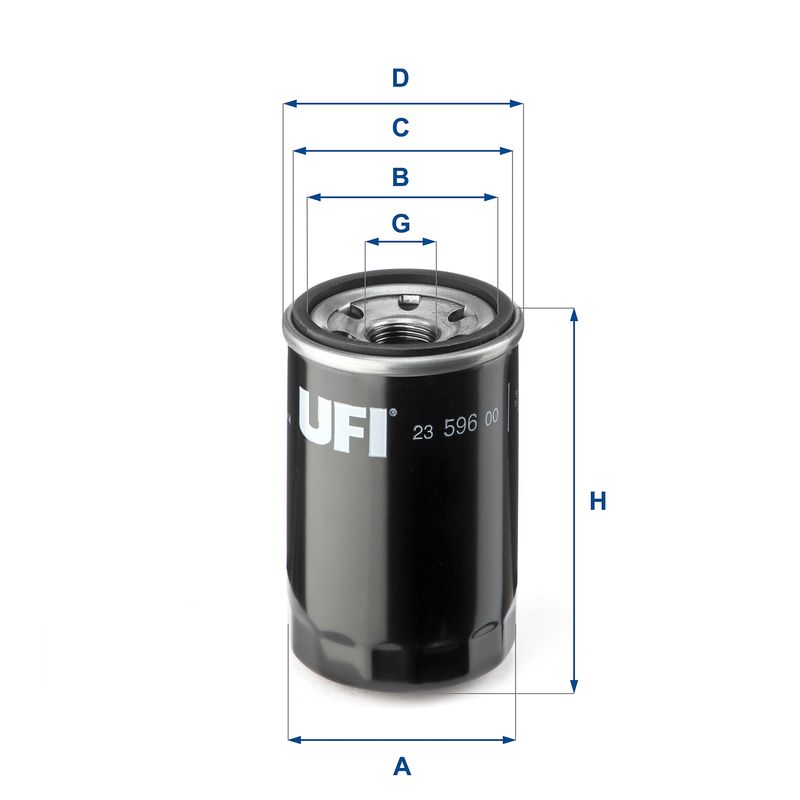 Alyvos filtras UFI 23.596.00