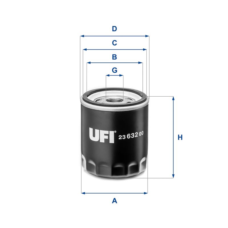 Оливний фільтр UFI 23.632.00