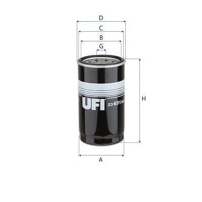 Оливний фільтр UFI 23.651.00