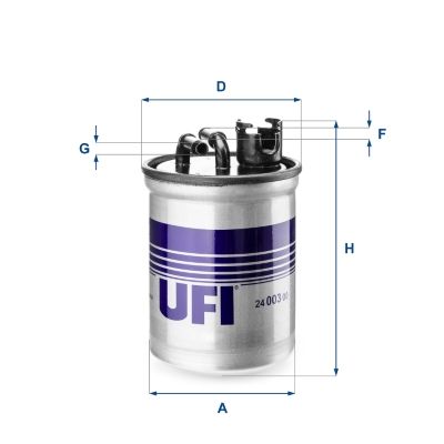 Фільтр палива UFI 24.003.00