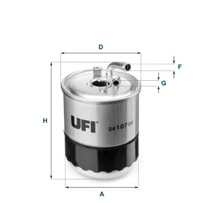 Kuro filtras UFI 24.107.00