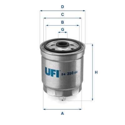 Фільтр палива UFI 24.350.00