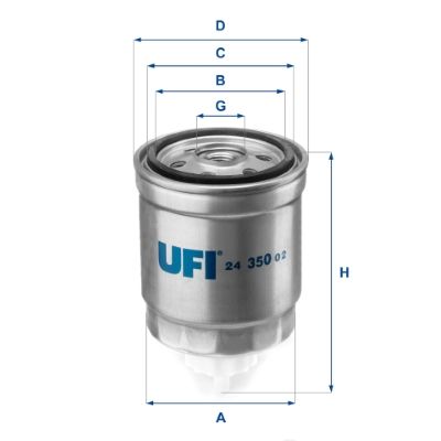 Фільтр палива UFI 24.350.02