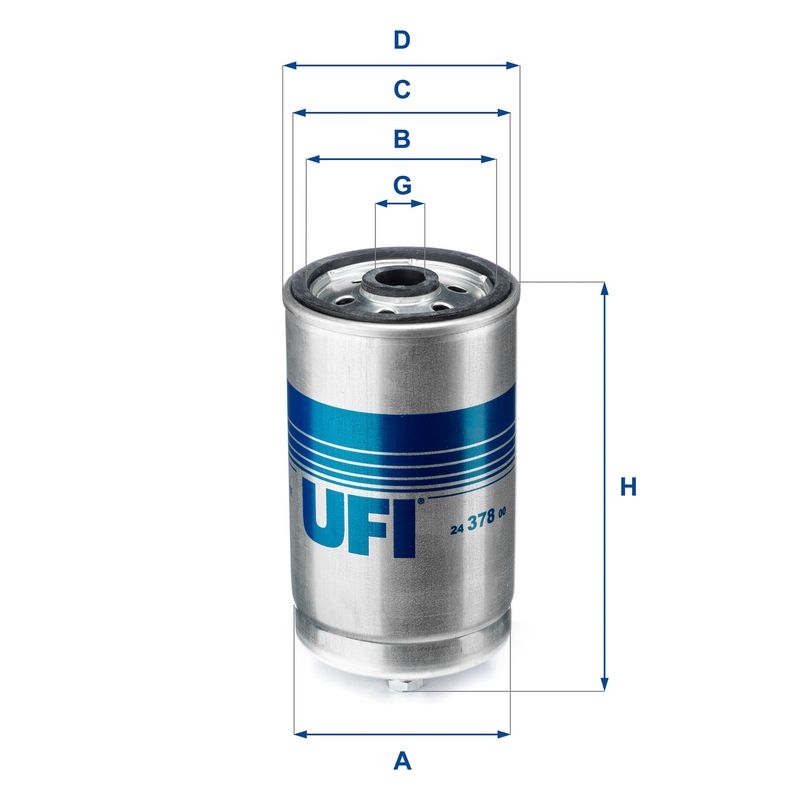Фільтр палива UFI 24.378.00