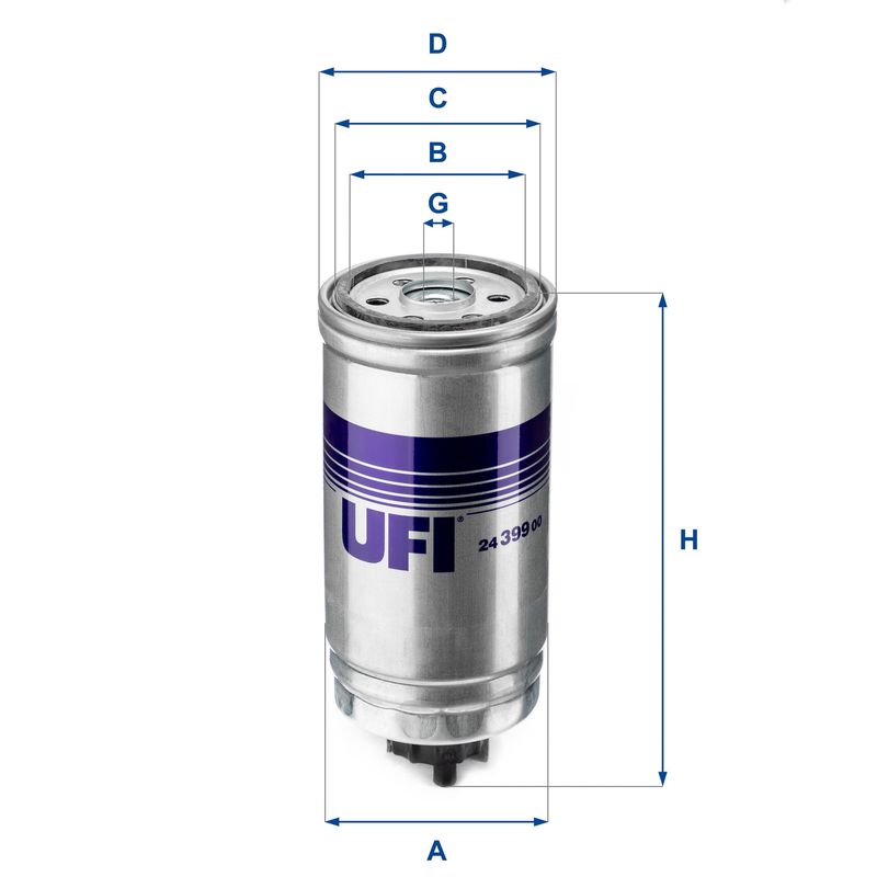 Фільтр палива UFI 24.399.00