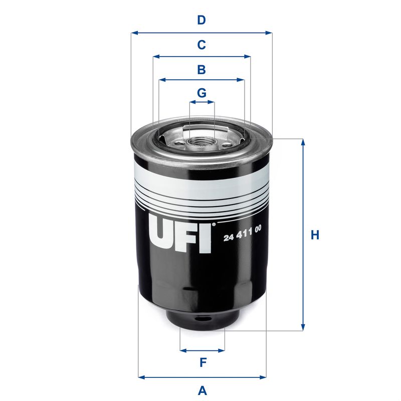 Фільтр палива UFI 24.411.00