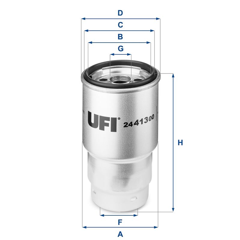 Фільтр палива UFI 24.413.00