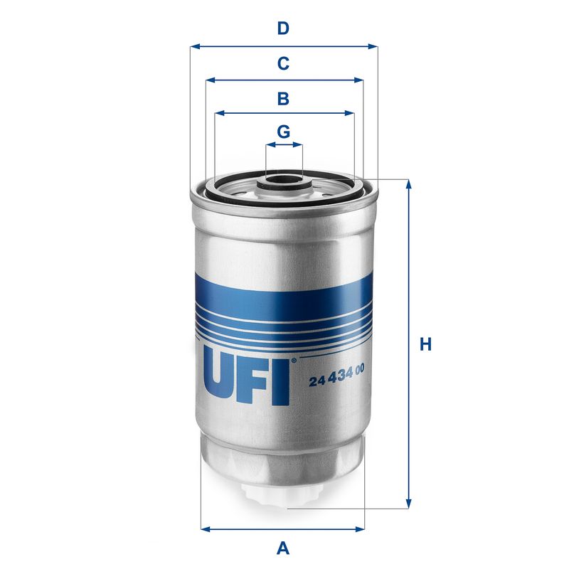 Фільтр палива UFI 24.434.00