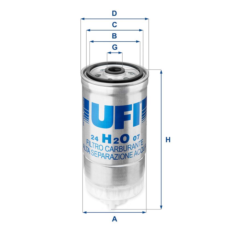 Fuel Filter UFI 24.H2O.07