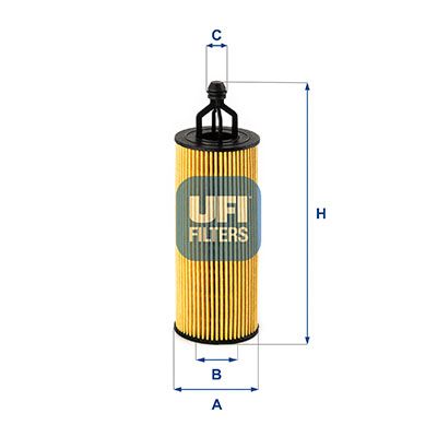 Alyvos filtras UFI 25.251.00