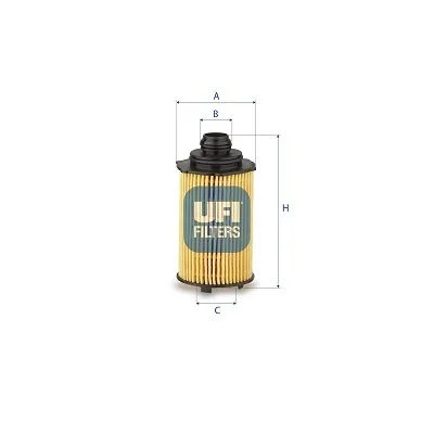 Alyvos filtras ufi 25.276.00