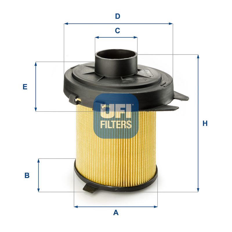 Повітряний фільтр UFI 27.845.02