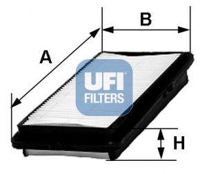 Air Filter UFI 30.380.00