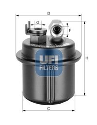 Фільтр палива UFI 31.535.00