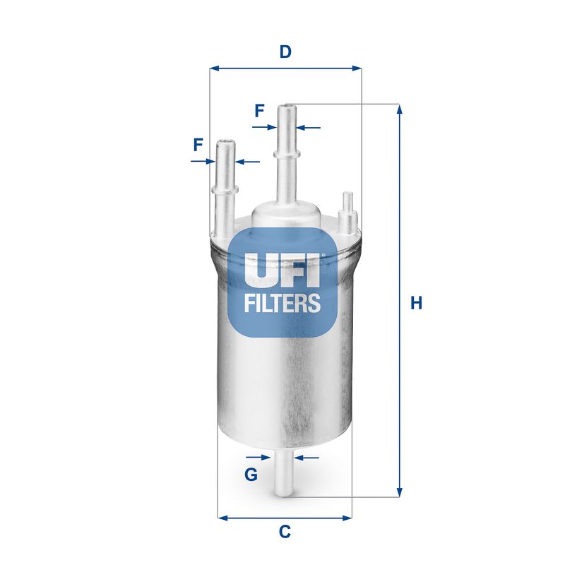 Kuro filtras UFI 31.833.00