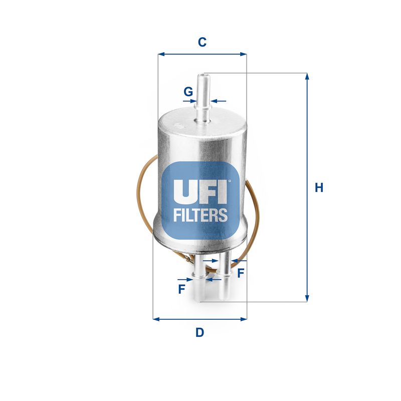 Kuro filtras UFI 31.853.00