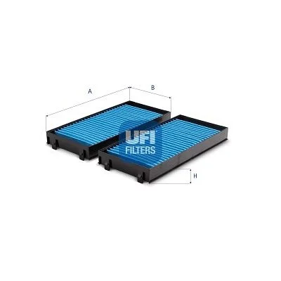 Filtras, salono oras UFI 34.243.00