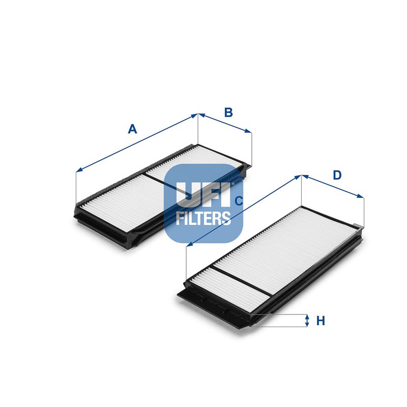 Filter, cabin air UFI 53.120.00