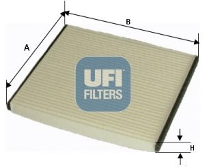 Filter, cabin air UFI 53.184.00