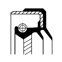 Shaft Seal, differential CORTECO 01029753B