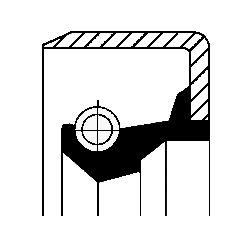 Shaft Seal, differential CORTECO 12001650B