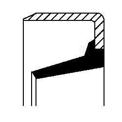 Shaft Seal, manual transmission CORTECO 12012146B