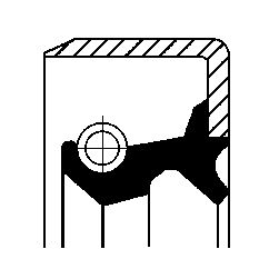 Shaft Seal, differential CORTECO 19017085B