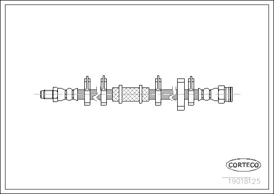 Brake Hose CORTECO 19018125