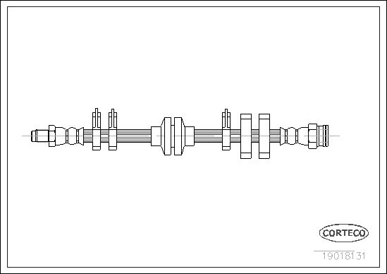 Brake Hose CORTECO 19018131