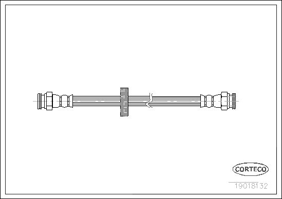 Brake Hose CORTECO 19018132