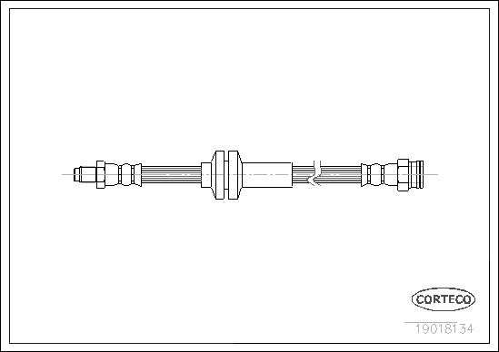 Brake Hose CORTECO 19018134