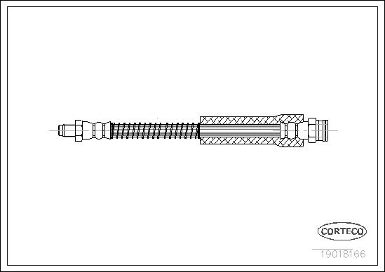 Brake Hose CORTECO 19018166