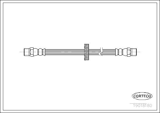 Brake Hose CORTECO 19018180