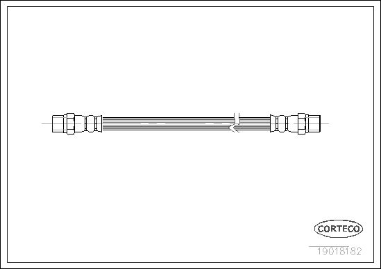 Brake Hose CORTECO 19018182