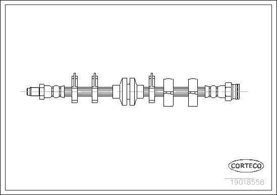 Brake Hose CORTECO 19018558