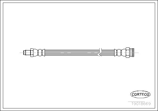 Brake Hose CORTECO 19018669