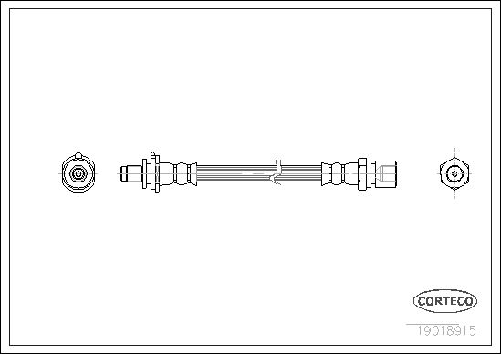 Brake Hose CORTECO 19018915