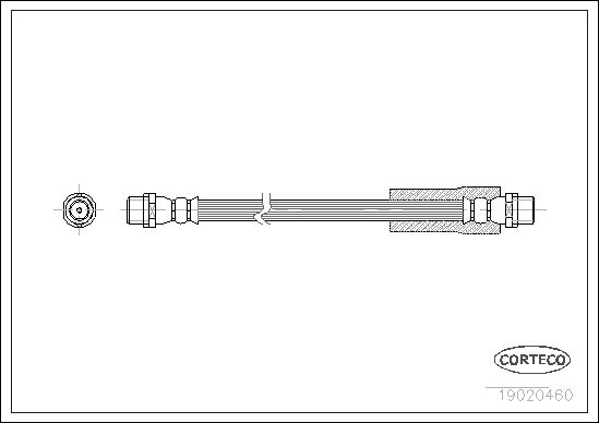 Brake Hose CORTECO 19020460