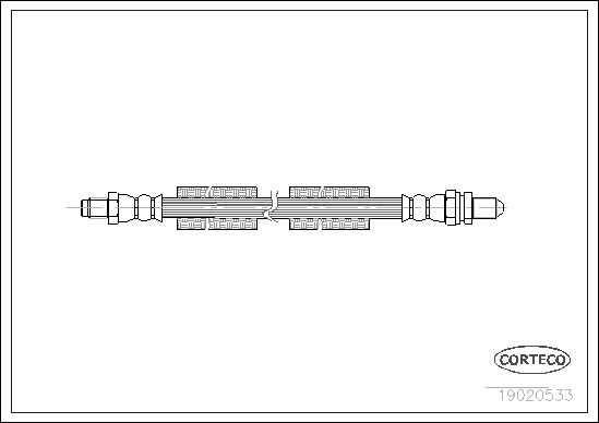 Brake Hose CORTECO 19020533