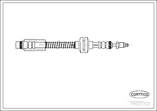 Brake Hose CORTECO 19025702