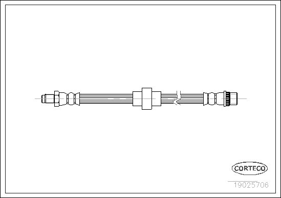 Brake Hose CORTECO 19025706