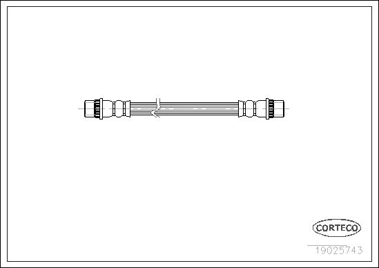 Brake Hose CORTECO 19025743