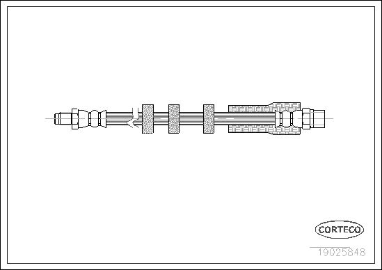 Brake Hose CORTECO 19025848